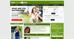 Desktop Screenshot of meetlocalgolfers.com