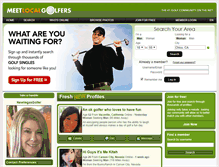 Tablet Screenshot of meetlocalgolfers.com